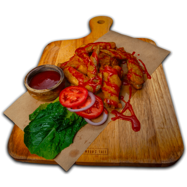 6 chicken wings, topped with Frank’s Buffalo Wings sauce, served at Big Boys’ Burger Club in Kamala, Patong and Rawai Beach