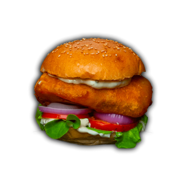 The Barramunger, fried fish burger with tartar sauce, served at Big Boys’ Burger Club in Kamala, Patong and Rawai Beach