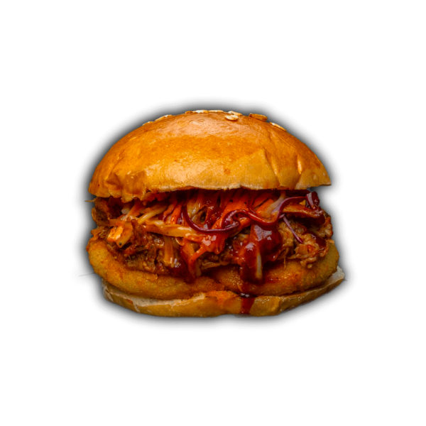 The Carolina Moo, slow-cooked, pulled-pork burger, served at Big Boys’ Burger Club in Kamala, Patong and Rawai Beach