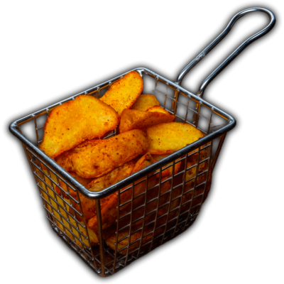 Skin on spicy wedges, served at Big Boys’ Burger Club in Kamala, Patong and Rawai Beach