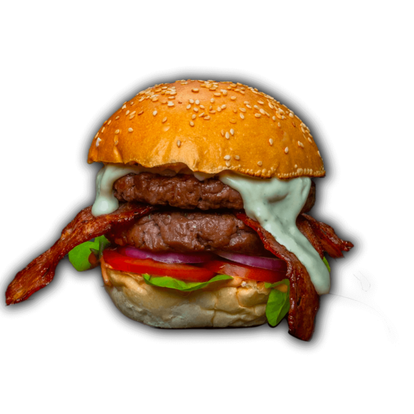 The Blues Brother, beef bacon cream of blue cheese burger, served at Big Boys’ Burger Club in Kamala, Patong and Rawai Beach